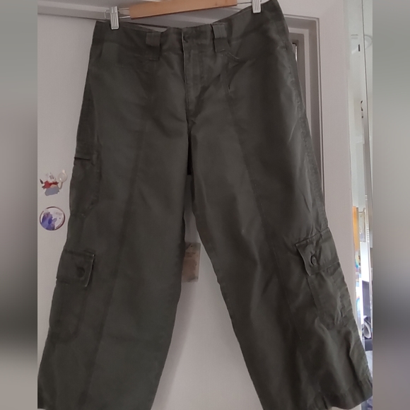 Eddie Bauer Ripstop Cargo Shorts & cropped Pants say 12 but Plus sized really - Picture 7 of 17